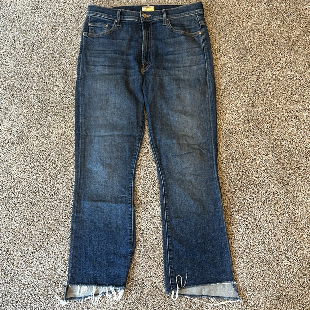 Mother Denim The Insider Crop Step Fray, Girl Crush, Size 30, EEUC - Picture 4 of 8